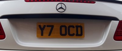 Short numberplate